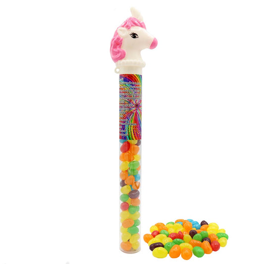 Unicorn jelly bean tubes