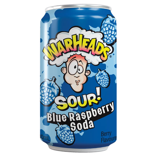 Warheads Sour Blue Raspberry Soda